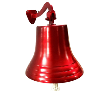 Timbre grande Vintage para puerta de interior y exterior, campana colgante para pared, decoración del hogar, barco náutico, Rojo - Product Image 1