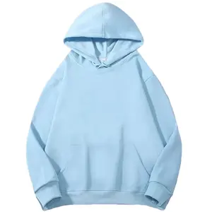Sudadera holgada con capucha 2025 para parejas hecha de algodón suave Premium de punto 100% GSM 360 Basics mezcla de algodón - Product Image 1