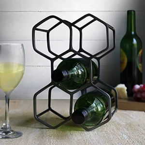 Soporte Industrial de Hierro para Botellas, Estructura Metálica Soldada Resistente, Soporte de Almacenamiento para Bar, Cocina, Restaurante, Organización - Product Image 1