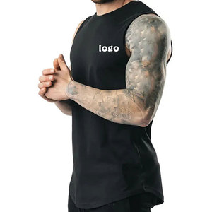 เสื้อแขนกุดระบายอากาศได้ดีสำหรับผู้ชายเสื้อฟิตเนสแห้งเร็วสีตามสั่ง - Product Image 4