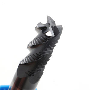 Fraise à bout en carbure de tungstène HRC55 avec revêtement TiN, 4 flûtes, fraiseuse CNC, ODM OEM, fraise à bout personnalisée pour l'acier et la fonte - Product Image 2