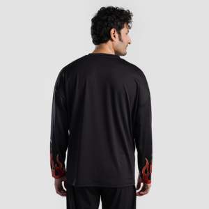 Chemise noire Fire Stride de haute qualité, taille XL, légère et respirante, en polyester, style uni. - Product Image 5