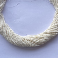 Perles de culture d'eau douce naturelles blanches de 1,5 mm et 2 mm, certifiées IGI, qualité AAA, coupées lisses, vente en gros pour la bijouterie