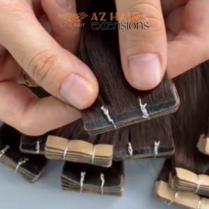 Extensiones de cabello humano crudo alineado con cutícula vietnamita virgen 100%, estilo con cinta, extensiones onduladas sin procesar baratas de 30 pulgadas - Product Image 2