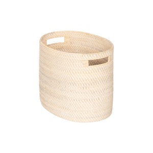 Cesta ovalada de ratán para artículos del hogar, cesta de almacenamiento hecha a mano, venta al por mayor, ecológica, hecha en Vietnam - Product Image 2