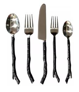 Ensemble de couverts de luxe couteau cuillère fourchette et couteau ensemble de couverts décoratifs finition plaquée or brillant pour la décoration de table - Product Image 4