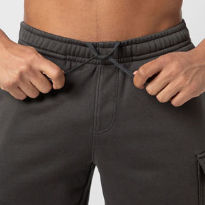 กางเกงขาสั้นผ้าฝ้าย100% สำหรับผู้ชายกางเกงขาสั้นพิมพ์ลาย3D พัฟโลโก้พร้อมกระเป๋ากางเกงใส่สบายระบายอากาศได้ตามต้องการ - Product Image 5