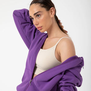 Nueva Sudadera con Capucha de Alta Calidad, Lisa, Corte Regular, Manga Regular, Invierno, 100% Algodón, Forro Polar, Cortavientos, con Cremallera, Chaqueta Personalizada Unisex - Product Image 3