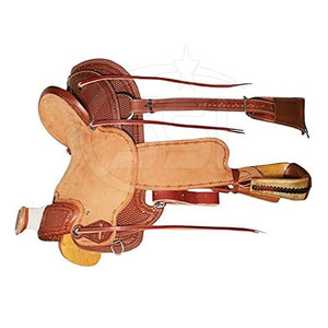 Horse Dressage Saddle With Balanced Design Leather Saddle With Wood Tree Brass <b>Hardware</b> Full Size Riding Equipment - Product Image 2