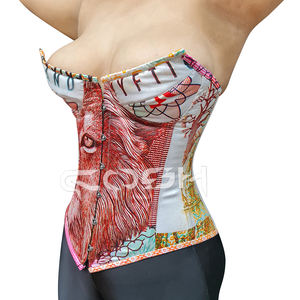 Top Corsé Sublimado con Estampado de Cabeza de León y Varillas de Acero, Estilo Overbust, Proveedor de Ropa de Moda Urbana - Product Image 4