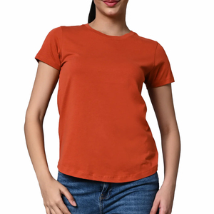 Camiseta de Verano para Mujer, Diseño 2026, Alta Calidad, Informal, Transpirable, Manga Corta, Algodón, en Oferta - Product Image 1