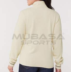 Custom Logo Pullover Zip Hoodie for Women 350 GSM Thick Fleece Loose Fit Letter Print Autumn Rothe Fleece Jacket Hooded Collar - Product Image 2