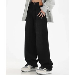 กางเกงระบายอากาศผ้าฝ้าย100% แห้งเร็วของผู้หญิงกางเกงยีนส์ทรงหลวมซักคุณภาพพรีเมียมกางเกงลำลองดีไซน์ใหม่ - Product Image 4