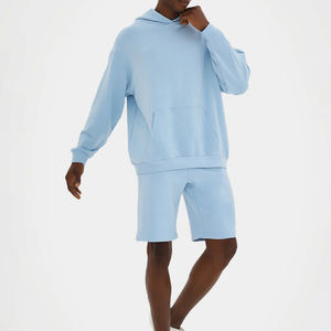 100% algodón de gran tamaño Sudadera con capucha para hombre Streetwear gris peso pesado desgastado Puff estampado bordado personalizado sudadera de invierno - Product Image 3