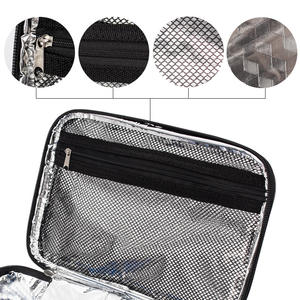 Haute qualité isolé feuille d'aluminium doublure fermeture à glissière Portable thermique réutilisable Shopping fourre-tout pour un usage quotidien sacs isothermes - Product Image 4