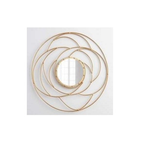 Espejo decorativo artesanal para pared de salón, espejo de latón para pasillo, espejo de madera dorado, espejo decorativo plateado - Product Image 6