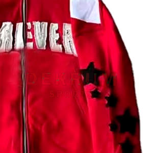 Sweat à capuche brodé de style designer pour hommes, motif imprimé Streetwear, poids lourd, approvisionnement en gros ODM personnalisé - Product Image 6