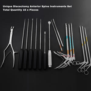 Ensemble d'instruments chirurgicaux uniques pour la colonne vertébrale antérieure, outils de discectomie manuelle pour neurochirurgiens, acier inoxydable de qualité médicale, CE - Product Image 2