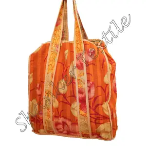 Handgefertigte Damen-Kantha-Schultertasche traditionelle einkaufsmöbel große handgefertigte Vintage-Kantha-Nähte Taschen Tote Großhandel individuell angepasst