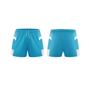 Impresión de transferencia de calor personalizada 100% poliéster cierre de cordón Unisex fino de secado rápido transpirable malla Teamwear Rugby Shorts - Product Image 3