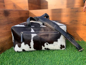 Sacs à langer en cuir de vachette véritable faits à la main sacs à langer en fourrure naturelle Weekender bébé sacs Western élégant Cowgirl mode femmes sacs à bandoulière - Product Image 6