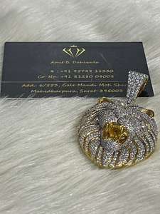 Personalizado Hip Hop 3D colgante anillo y collar Premium Bling joyería hecha a mano con cualquier logotipo/imagen para hombres/mujeres - Product Image 3