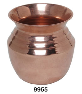 Kalash de Cobre Decorativo Hecho a Mano de Primera Calidad con Pulido de Espejo Liso de Cobre, Kalash de Cobre para Pooja - Product Image 5