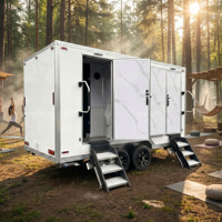 Toilettes mobiles sur mesure à double compartiment avec ventilateur d'extraction pour les grands festivals de musique en plein air