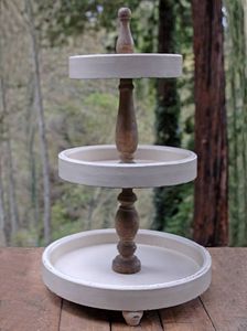 Two-Tier Wood Eco-friendly Non-Stick Handmade <b>Cake</b> <b>Stand</b> Durable Portable Cupcake Display Server Customizable Design <b>Cake</b> Tools - Product Image 2