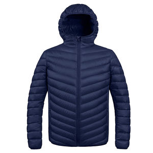 Veste matelassée pour homme, manteau d'hiver, neige, logo personnalisé, vente en gros, veste légère et chaude, veste matelassée à capuche, fabriquée au Pakistan - Product Image 1