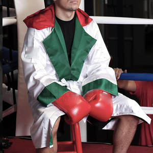 Solid Color In Stock <b>Boxing</b> <b>Robes</b> Most Popular <b>Boxing</b> Wear Men <b>Robes</b> Custom Made <b>Boxing</b> <b>Robes</b> - Product Image 5