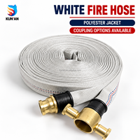 Tuyau d'incendie Kunan à double gaine 2, 3, 4 pouces en PVC, caoutchouc ou revêtement EPDM avec options de raccordement multiples