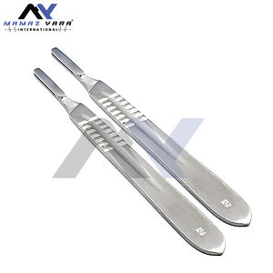 Hojas de mango de bisturí estéril 100 Surgi #21 con 2 mango libre #4-Hojas quirúrgicas de acero inoxidable para corte de precisión - Product Image 4