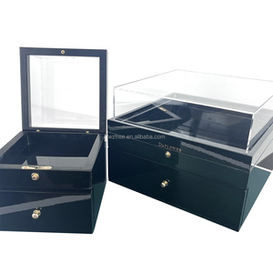 <span class=keywords><strong>2025</strong></span> thiết kế mới sang trọng màu đen Acrylic Jewelry Display <span class=keywords><strong>Box</strong></span> chất lượng cao nhẫn Dây chuyền vòng tay lưu trữ Hộp quà tặng - Product Image 2