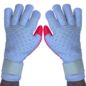 Guantes de portero de fútbol acolchados para deportes de látex alemán de 4mm, guantes de portero personalizados para jóvenes - Product Image 6