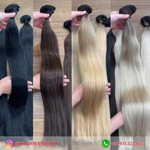 ผมต่อแบบมัดมือติดหนังกำพร้าผมมัดมือผมแบบผูกสองชั้นจากโรงงานเวียดนาม - Product Image 5