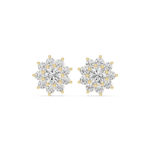 Beautiful 925 <b>Sterling</b> <b>Silver</b> Claw Setting Four Pieces 5A <b>Heart</b> Cut Cubic Zircon Flower Stud <b>Earrings</b> for Girls Daily Wear - Product Image 5