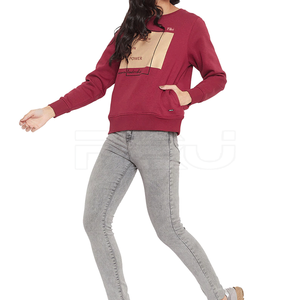 Vente en gros Impression personnalisée Sweat-shirt pour femmes Design OEM Workout Streetwear Sweat-shirt pour femmes - Product Image 2