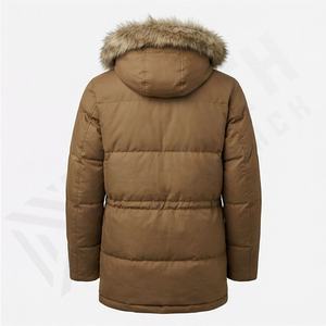 Covered With Button Wholesale Ladies Fur Collar Long <b>Warm</b> <b>Jacket</b> Plus Size Winter Coat <b>Women</b> Parka Insulated Snow Outerwear - Product Image 2