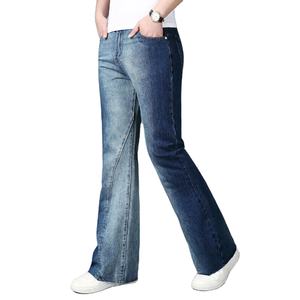 Pantalones Vaqueros de Mezclilla Personalizados de Alta Calidad para Hombre, Jeans Modernos de Cintura Alta con Estampado Vintage Lavado, Precio Razonable, MOQ Bajo - Product Image 3