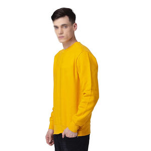 Sudaderas de estilo informal con cuello redondo para hombre, ropa de invierno, venta al por mayor, sudaderas con capucha para hombre, sudadera de algodón de moda de Color sólido - Product Image 3