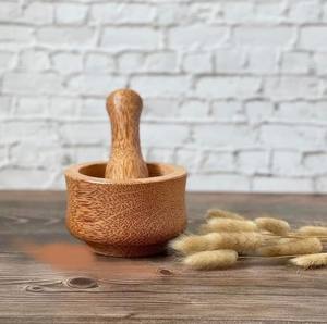 Environmental Mini Coconut <b>Mortar</b> and <b>Pestle</b> Wooden <b>Mortar</b> and <b>Pestle</b> - Product Image 4