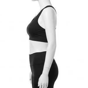 Sujetador Deportivo Ligero con Patrón Sólido, Tejido de Nailon y Elastano, Transpirable, de Alta Sujeción, Ropa Deportiva Activa al por Mayor - Product Image 4