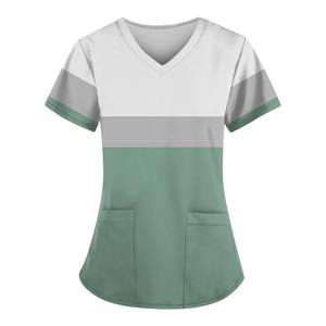 Medical Scrubs Uniform <b>Sets</b> for Nurses <b>Doctors</b> & Medicos Jogger Suit Design Woven Fabric Hospital Apparel - Product Image 2