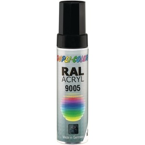 Stylo à peinture acrylique DUPLI-COLOR 12 ml Noir profond mat RAL 9005 - Product Image 1