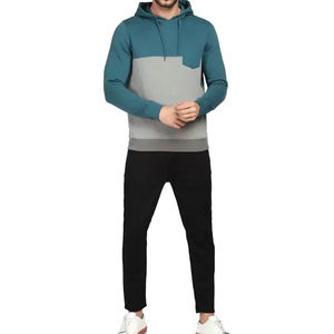 Vente en gros Sweat à capuche surdimensionné Conception de logo personnalisé OEM 100% Sweats à capuche d'hiver numériques avec poches unies en molleton de coton - Product Image 4