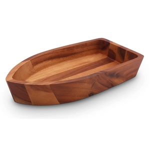 Bol poli en bois antique bol en bois pour fruits et salade bols en bois faits à la main de haute qualité bol de service pour hôtel et restaurant - Product Image 1