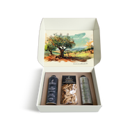 Coffret cadeau d'huile d'olive Perilli avec biscuits Taralli, pressée à froid, biologique, 500 ml, fabriqué en Apulie, Italie, pour usage végétal uniquement