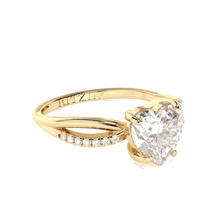 Anillo de compromiso trenzado de diamantes CTHeart 1,00 para mujer - Product Image 2