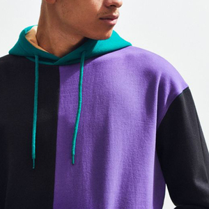 Sweats à capuche haute performance pour hommes avec manches longues multicolores coupe régulière taille personnalisée sérigraphie logo-col à capuche à la mode - Product Image 2
